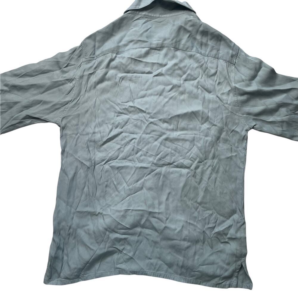 NWT Sandro Blue Long Sleeve Button Up Top Size Small Women's Neutral Office - Picture 3 of 6